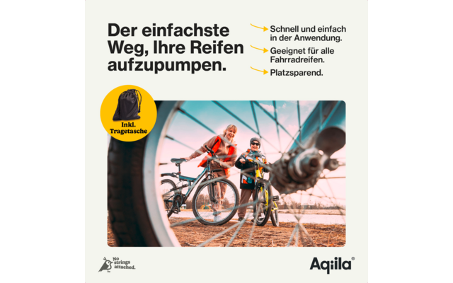 Aqiila Airbird P1 Smart tragbarer Kompressor mit integrierter LED Leuchte 1000 mAh