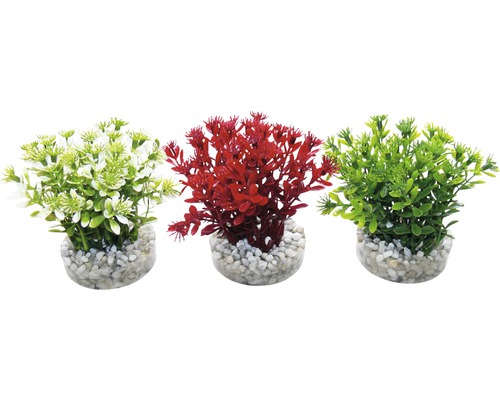 Sydeco Kunstplant Nano Bloeiende Struik 10 cm Willekeurige Variatie Selectie