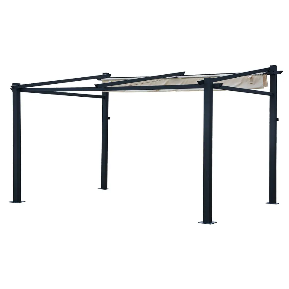 Happy Garden Pergola FRÉJUS - Beige - Aluminium
