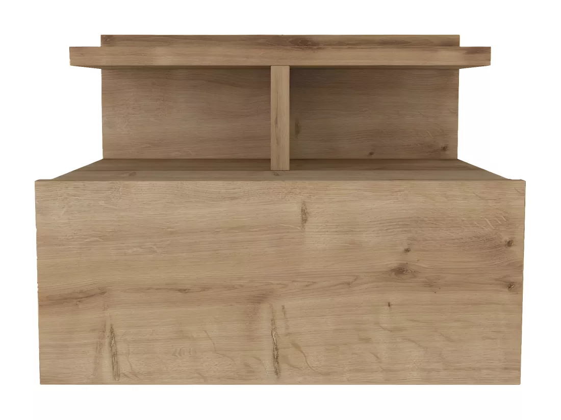 Table de chevet suspendue - 1 tiroir - Coloris : Naturel - AZELNO