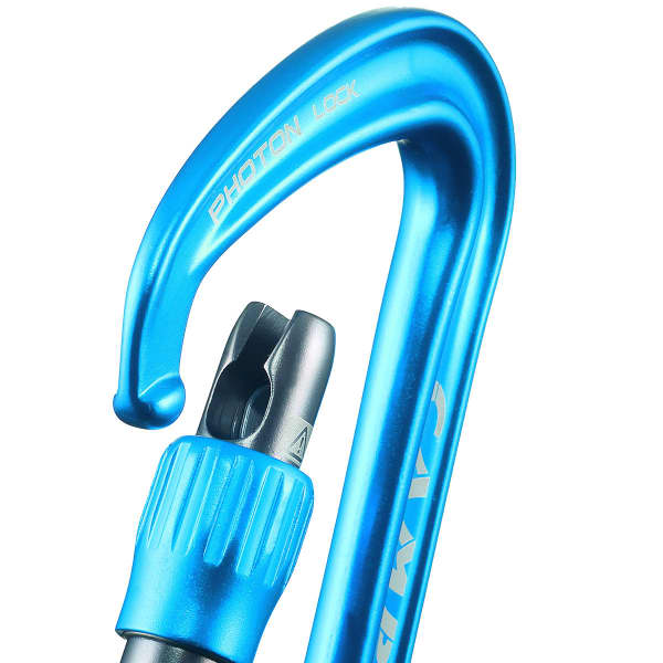 Mousqueton escalade CAMP PHOTON LOCK BLUE