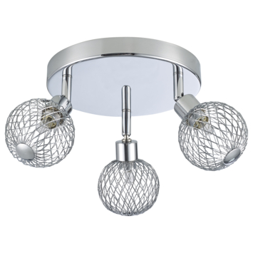 GAMMA opbouwspots Palermo 3-lichts chroom