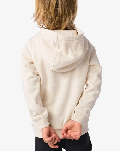 pull à capuche blanc cassé