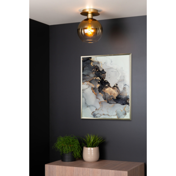 Lucide plafondlamp Marius messing