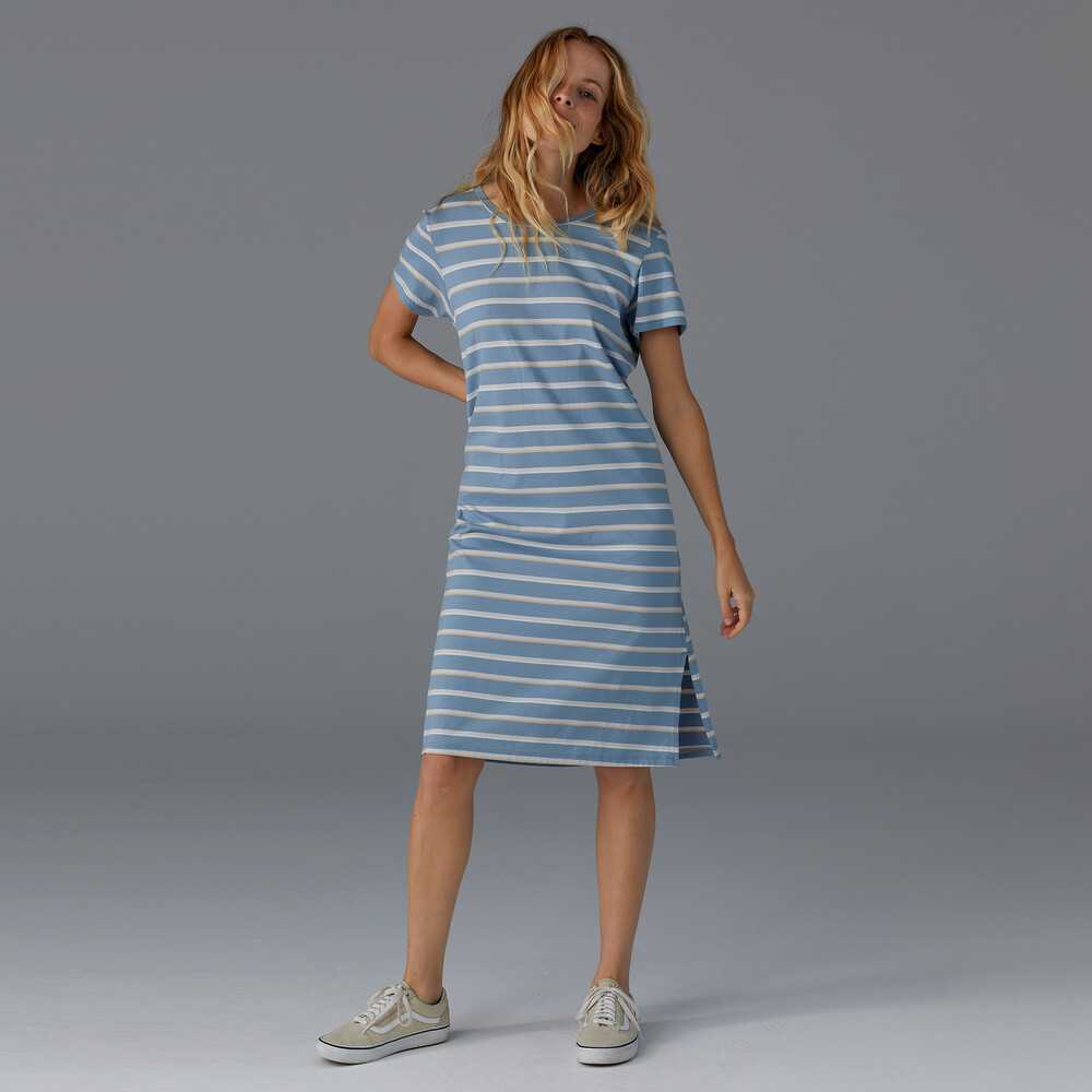 T-Shirt-Kleid aus regenerativer, biozertifizierter Baumwolle für Damen