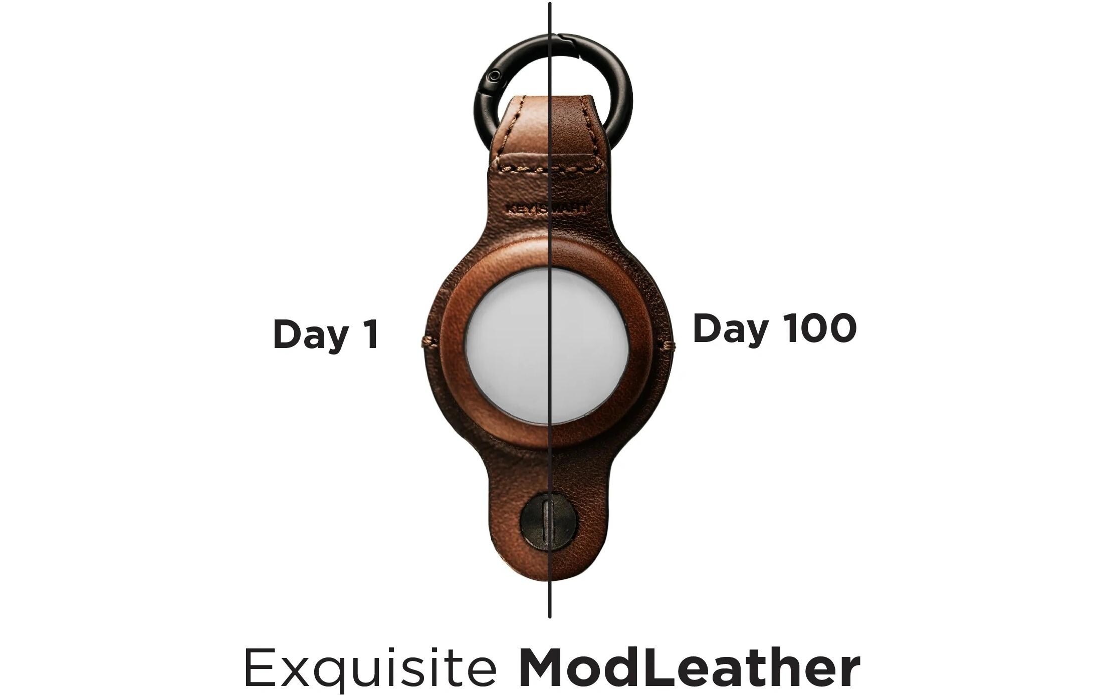 Air Leather, BraunSchlüsselhalter für Apple AirTag