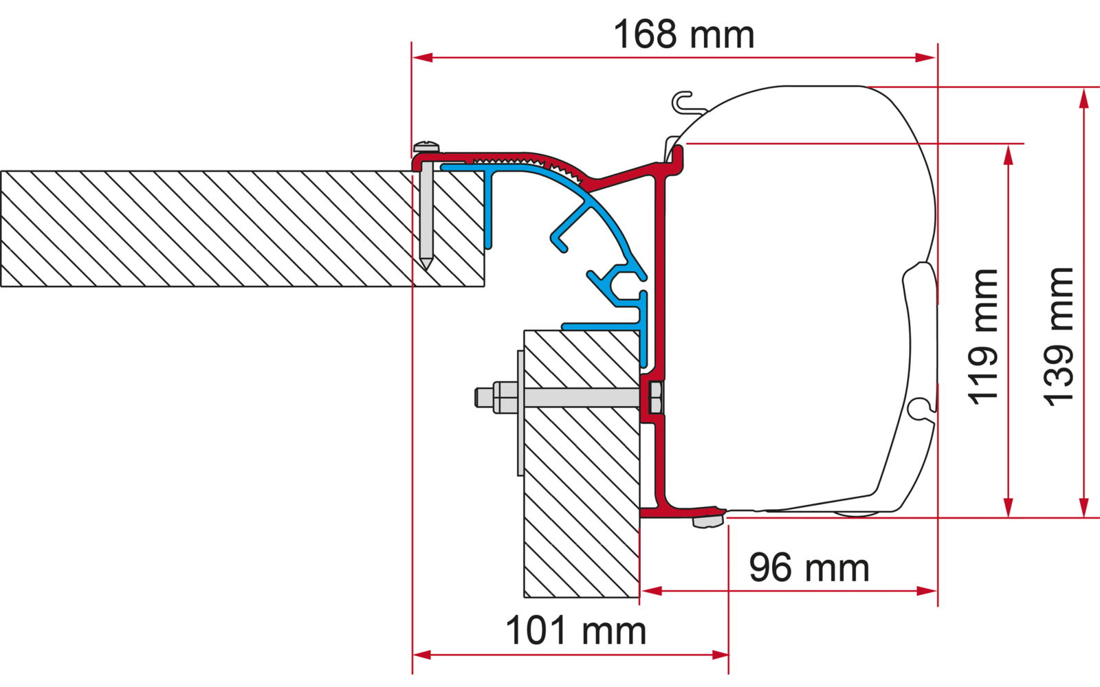 Fiamma Kit Bailey MK Markisenadapter für Fiamma F45 MK 1