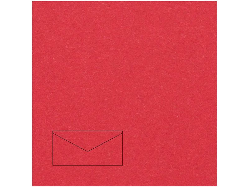Rico Design Paper Poetry Essentials DL Umschlag Rot Kuvert DIN Lang