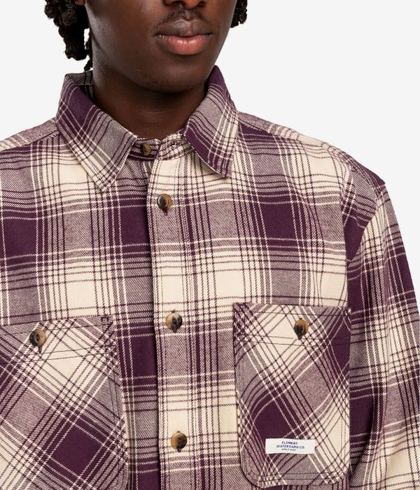 Element Hawthorne Hemd (plum perfect plaid)