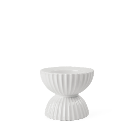 Lyngby Porcelæn Tura Bloklys Lysestage, Hvid