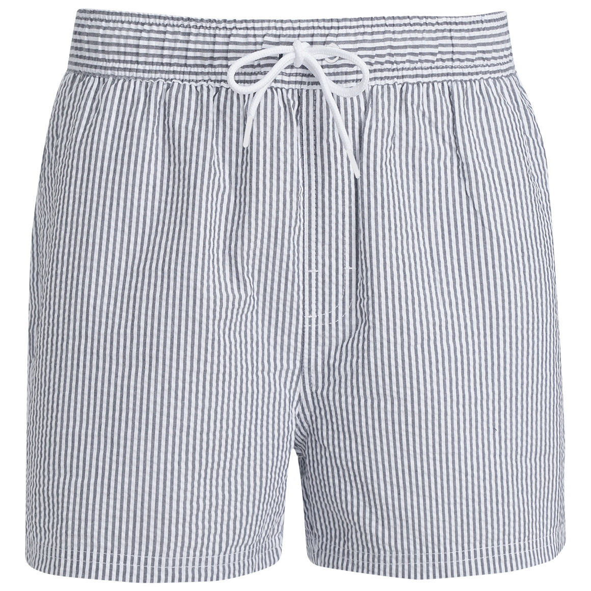 VanVaan Herren Badeshorts aus Seersucker-Gewebe blau