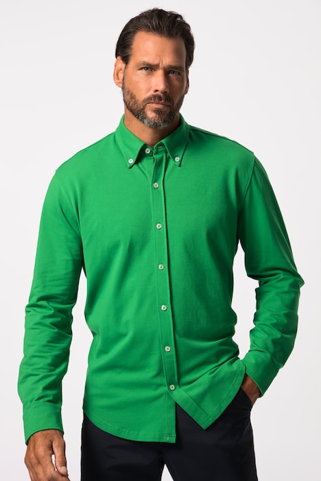 JAY-PI Piqué-Hemd FLEXNAMIC®, Golf, Buttondown-Kragen, Modern Fit