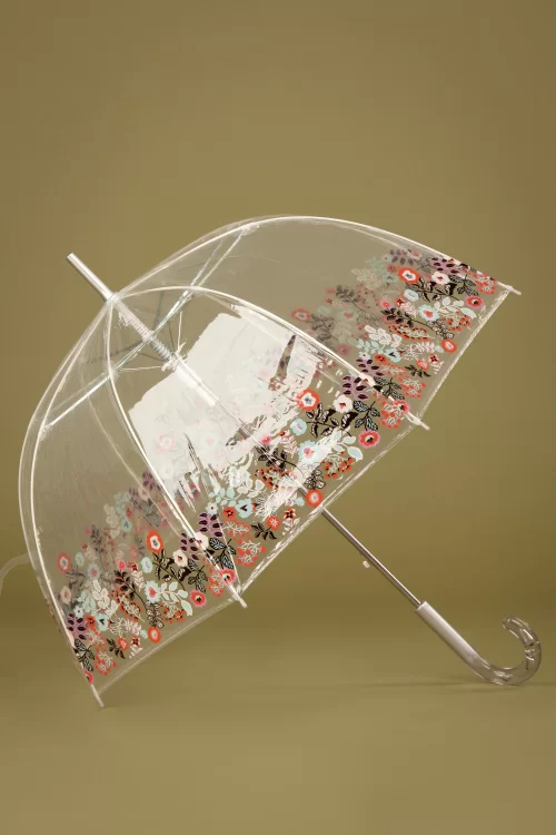 So Rainy Nouvelle Dentelle transparante koepelparaplu in multi