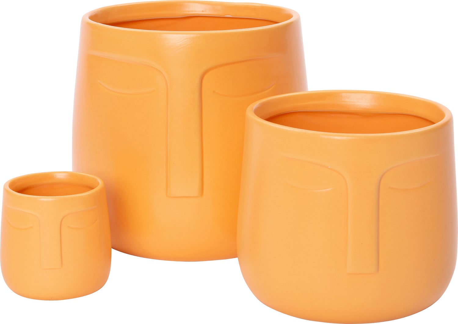 Intratuin bloempot Aukje geel D 17,2 H 16 cm