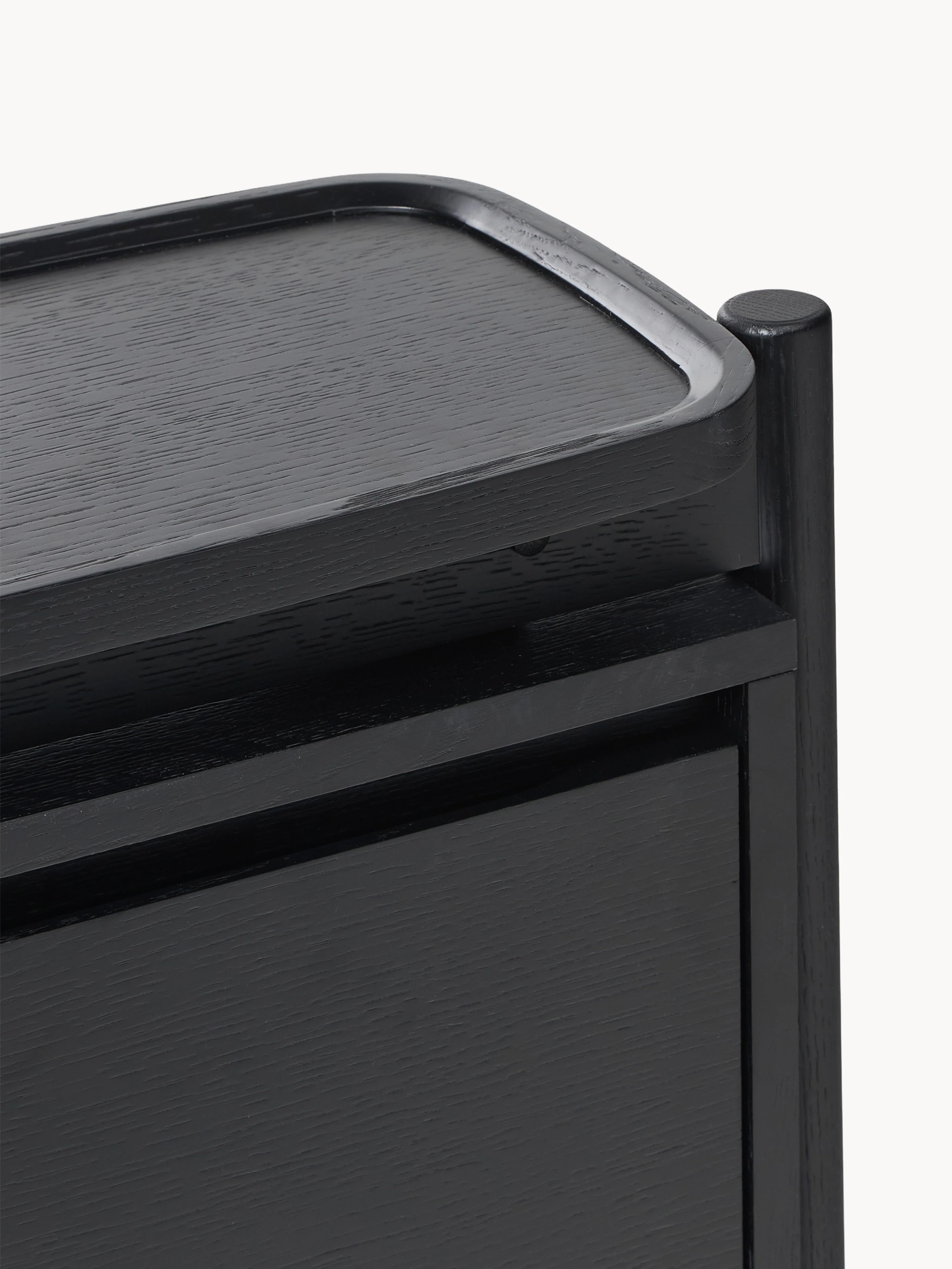 Houten schoenenkast Libby met opvouwbare planken
