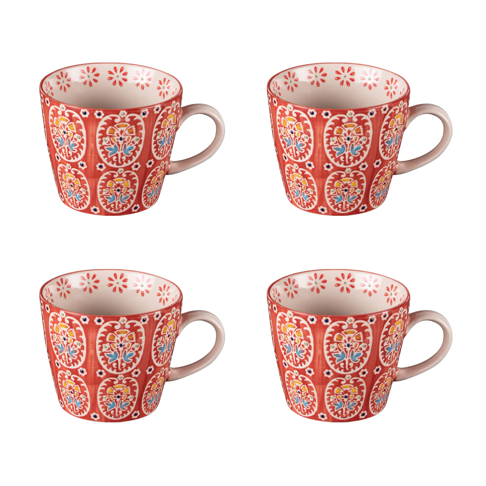 Coffret de 4 tasses 36 cl Sagrada Table passion