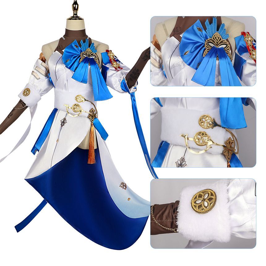 Custaplayu - Honkai Star Rail Bronya Cosplay Kostuum / Pruik / Set