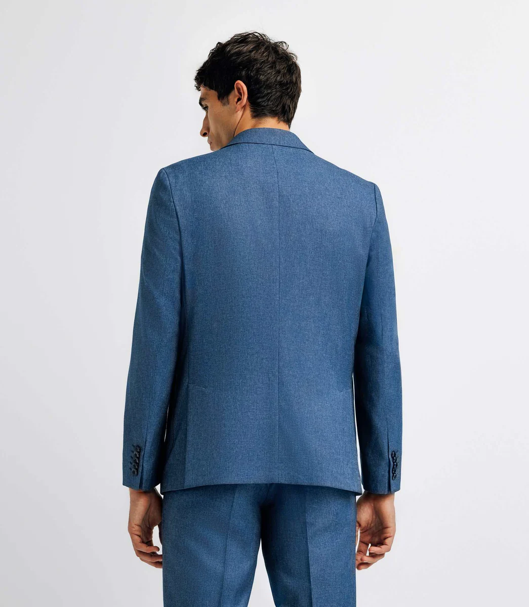 Veste ville séparable bleu effet denim
