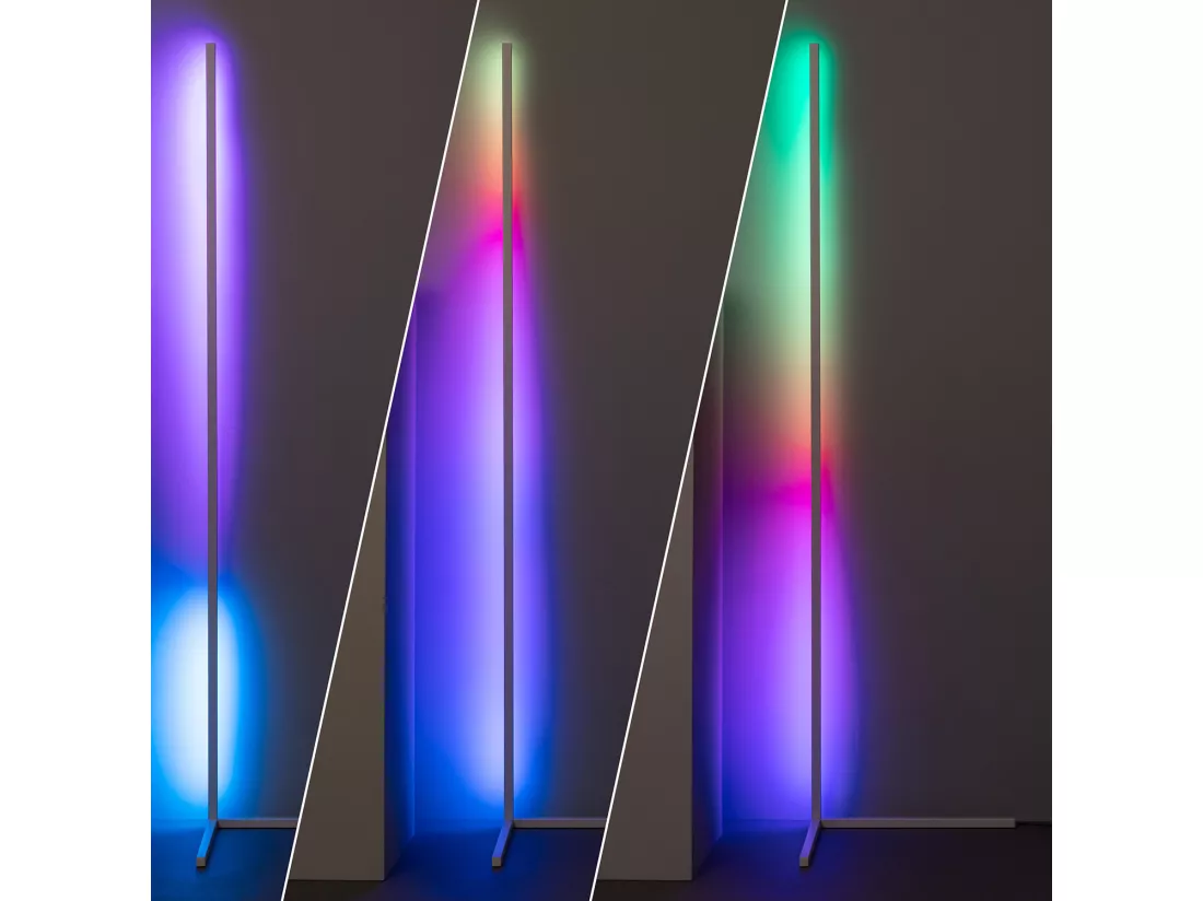 Lampadaire LED RGBWW Luxy 20W Blanc