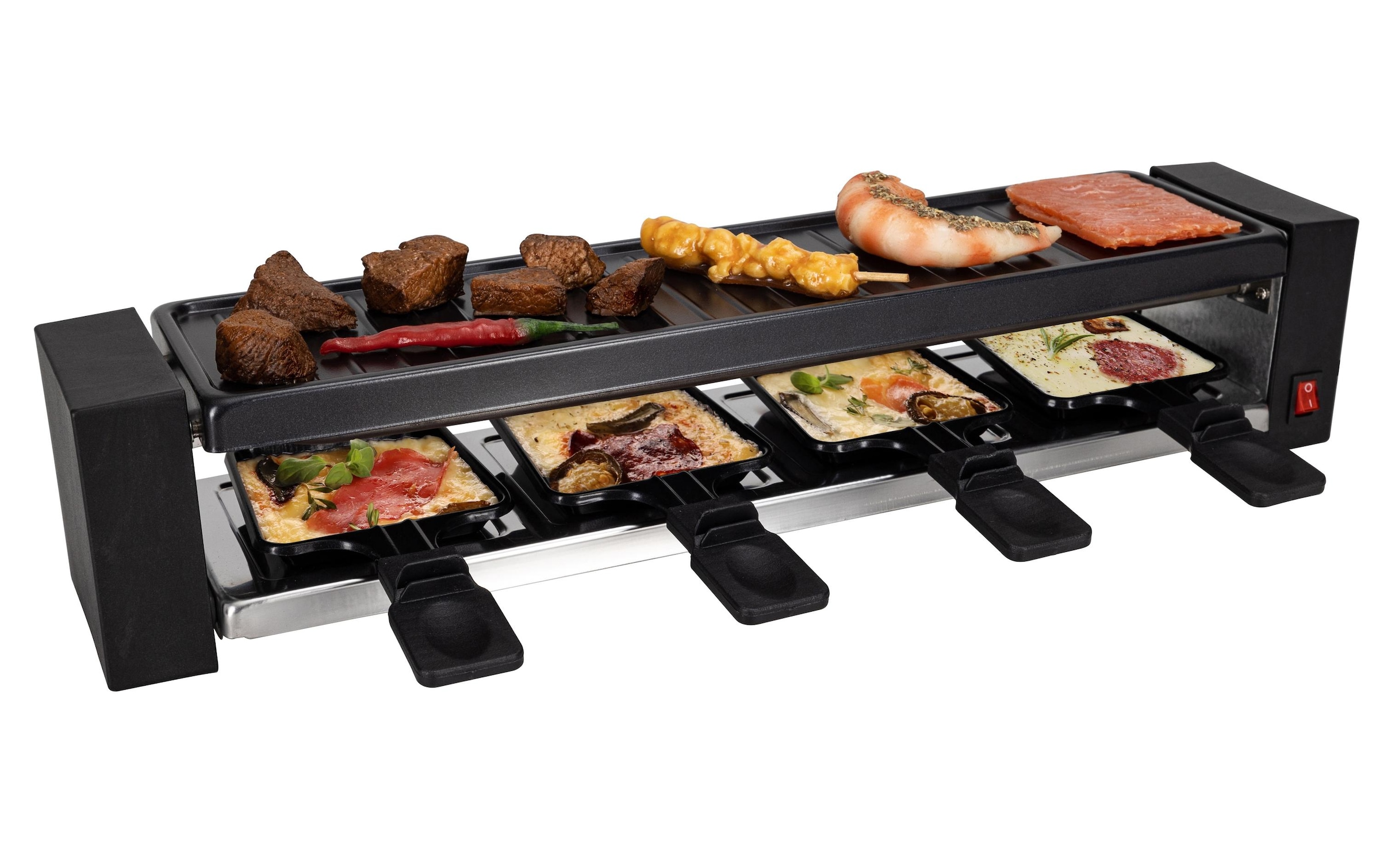 Nouvel Raclette »Quattro 4 Perso« 4 Stk. Raclettepfännchen 800 W
