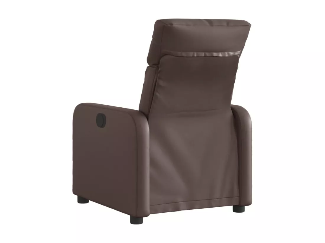 Fauteuil inclinable électrique Marron Similicuir