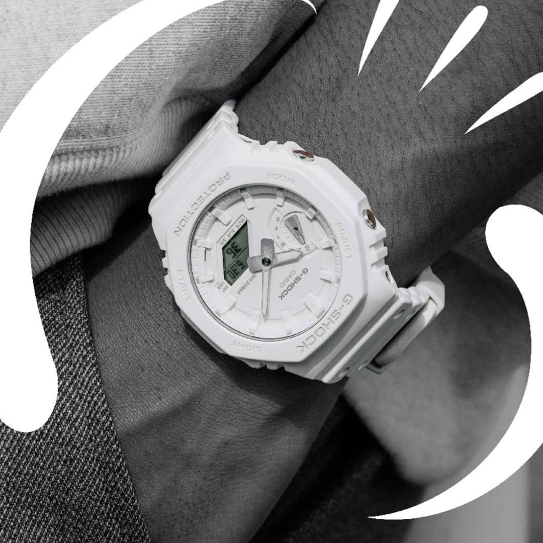 Casio G-Shock Classic Tone on Tone White