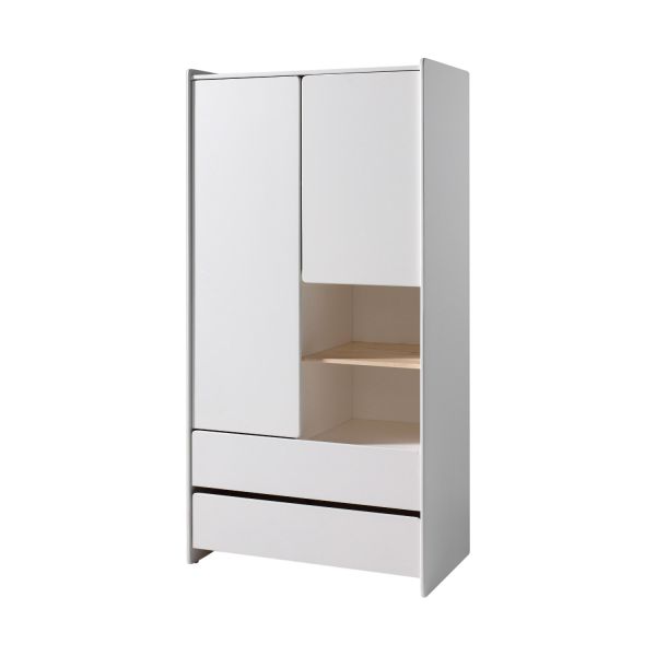 Vipack Kiddy Kledingkast Wit 2-Deurs