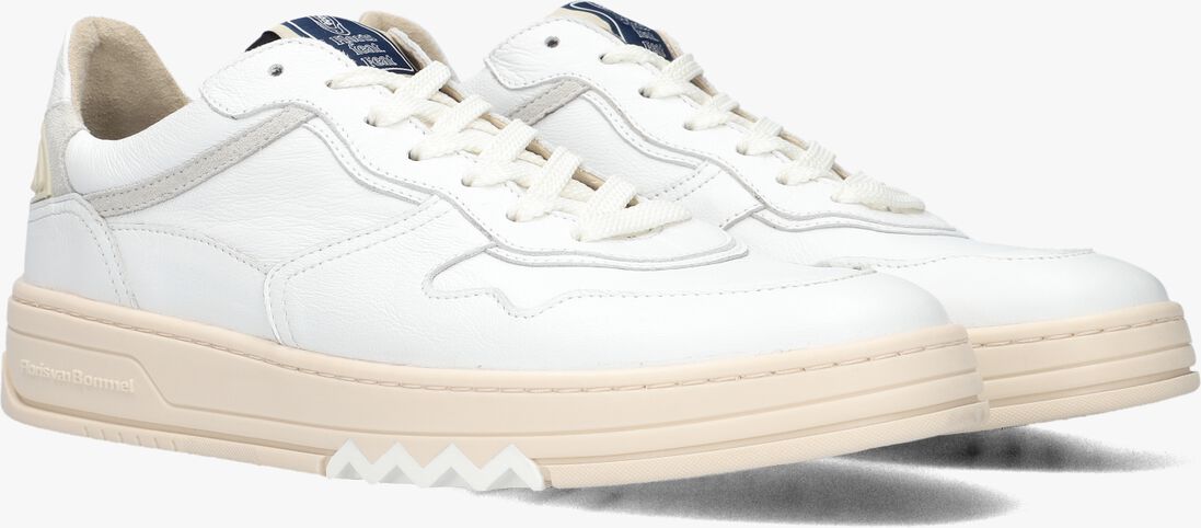 witte floris van bommel sneakers sfm-10166 de okker
