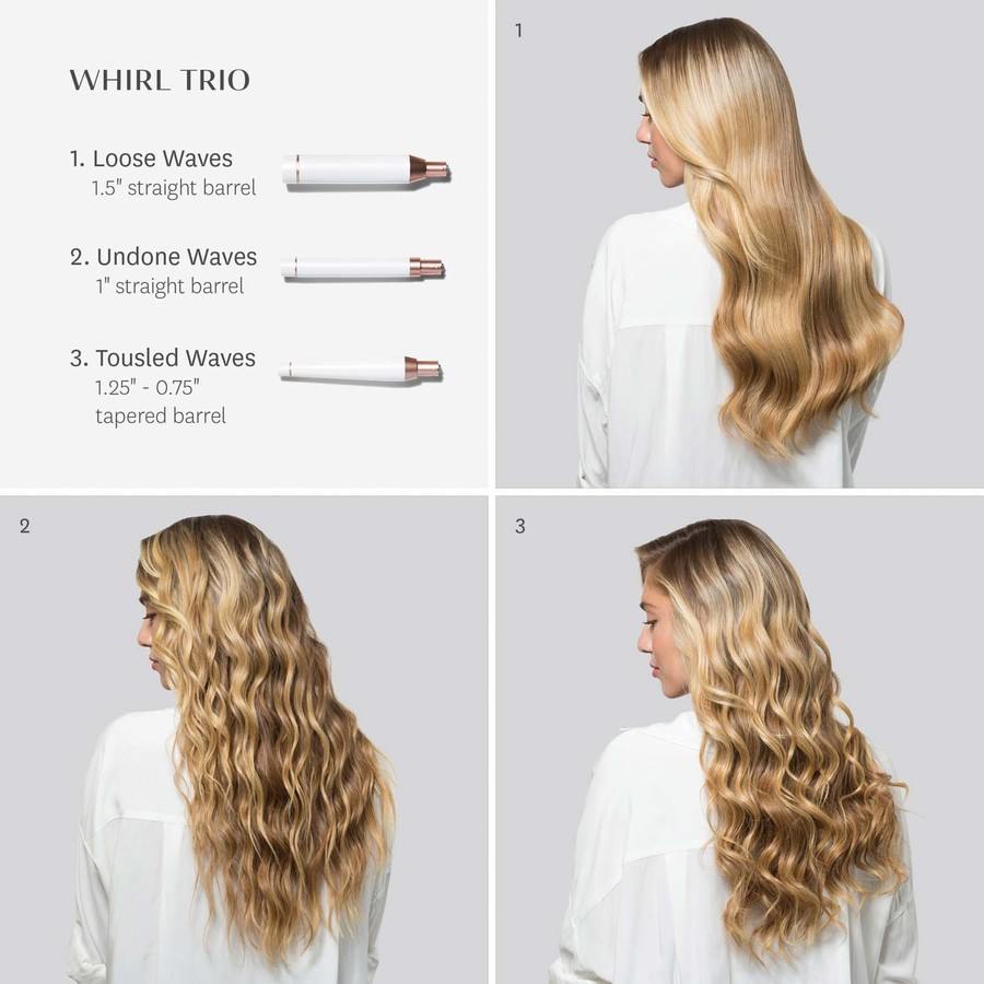 T3 Whirl Trio Interchangeable Styling Wand Set