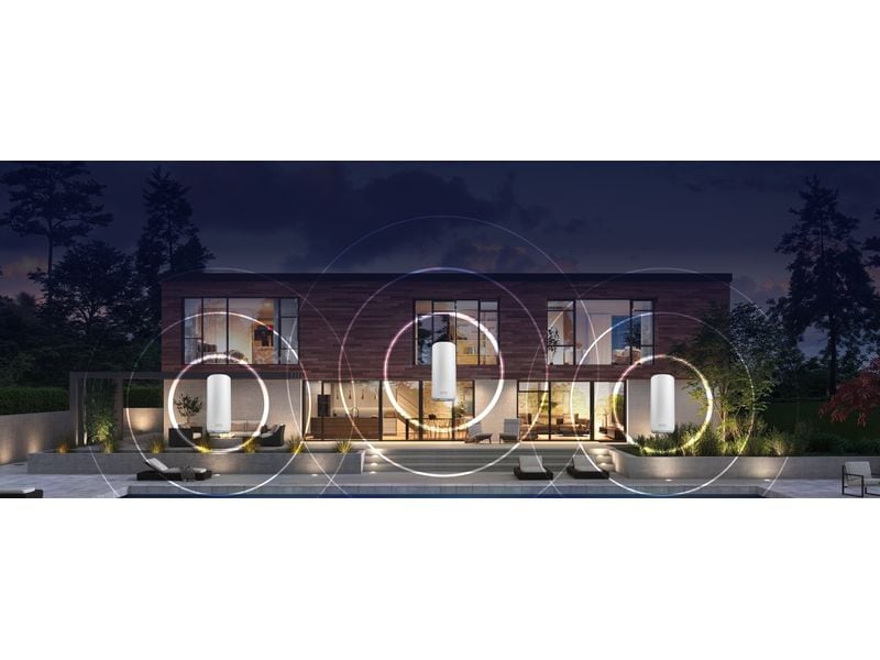 Netgear Mesh-System Orbi 873 3-Set, Schwarz Orbi 870 Serie Tri-Band WiFi 7 Mesh 3er-Set