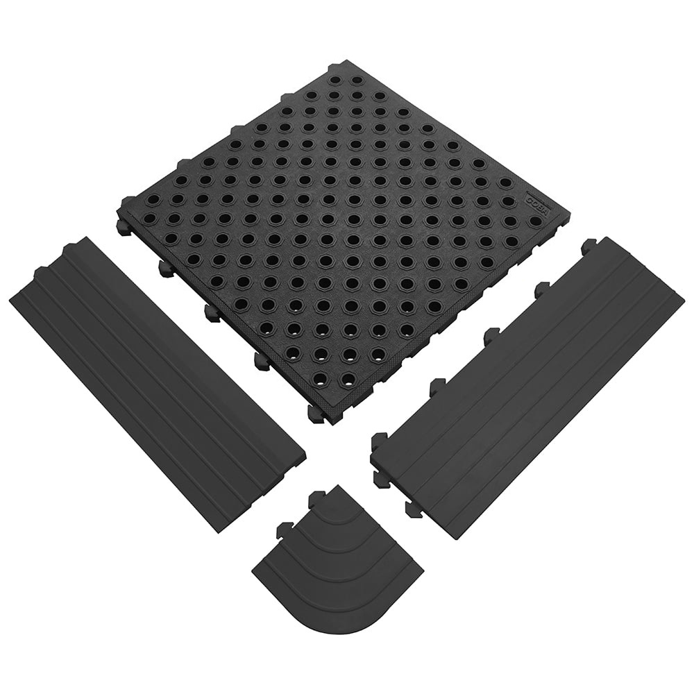 Tapis anti-fatigue - pièce latérale noire mâle