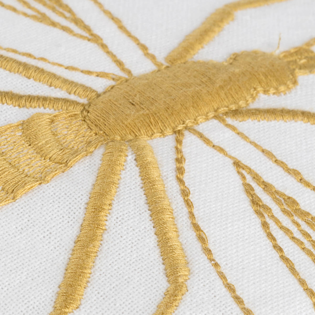 Febronie Housse de coussin Mosquito jaune - 50x30 cm