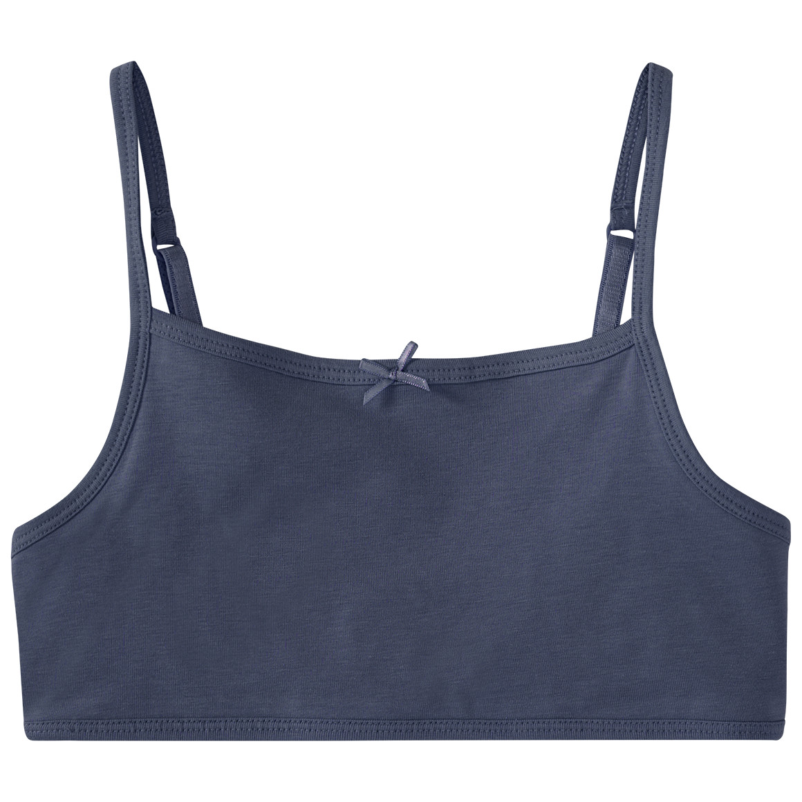 Famy 3 Mädchen Bustiers aus Bio-Baumwolle rosa / dunkelblau