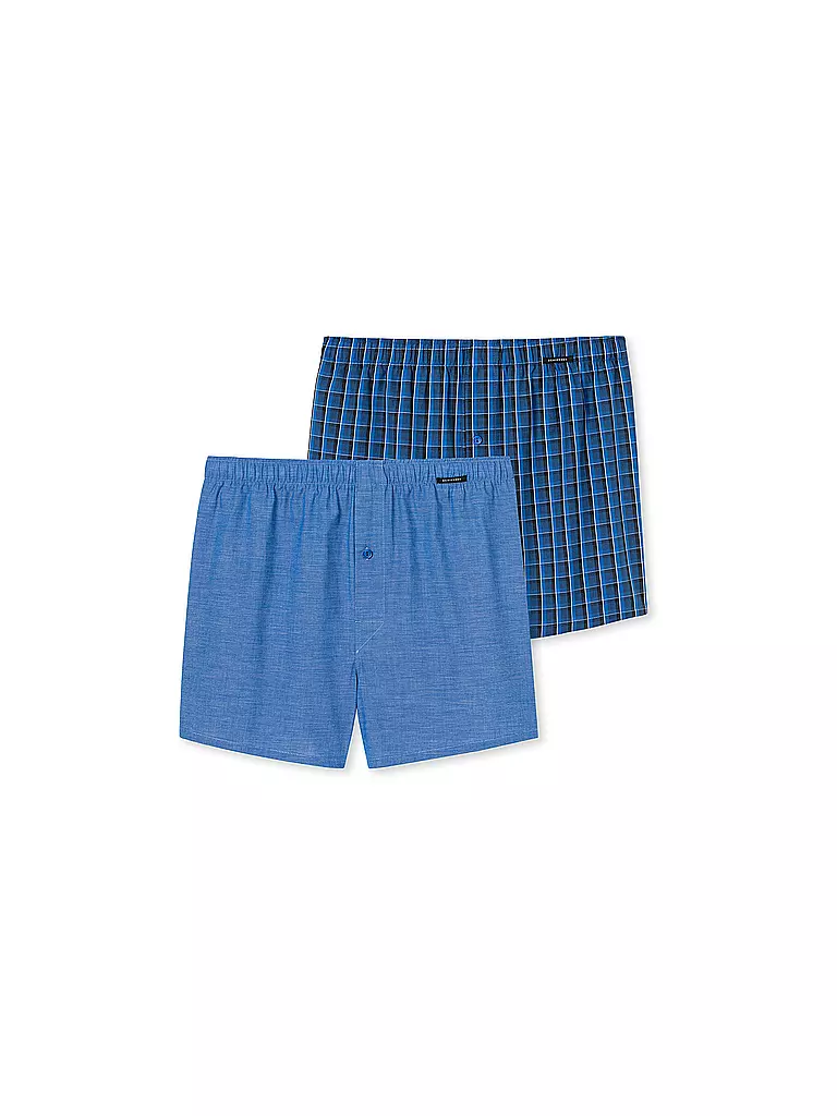 SCHIESSER Boxershorts  2er Pkg royal  blau