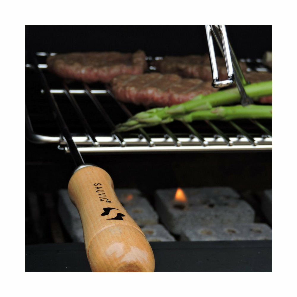 Papillon 8160400 8160400-grille de barbecue extensible, 60 x 40 cm, extensible de 62 à 72 cm, acier, 600x400 mm