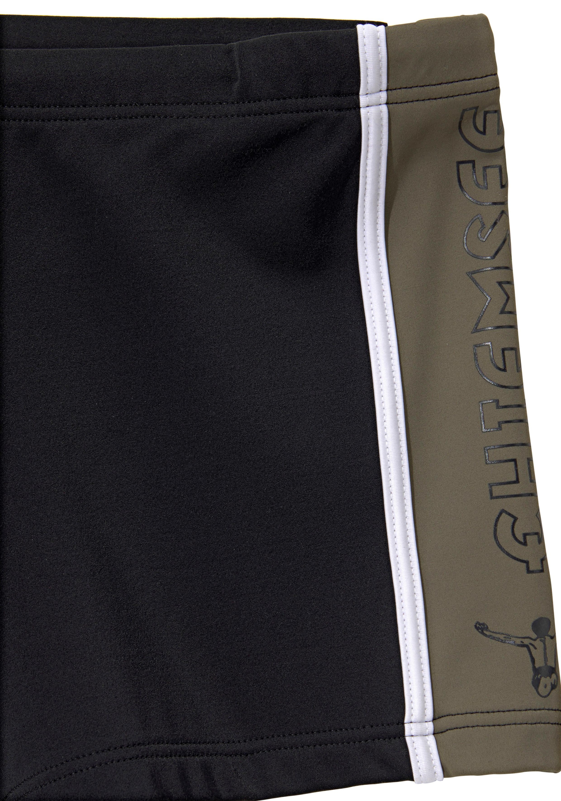 Chiemsee Boxer-Badehose , mit Kontrasteinsätzen