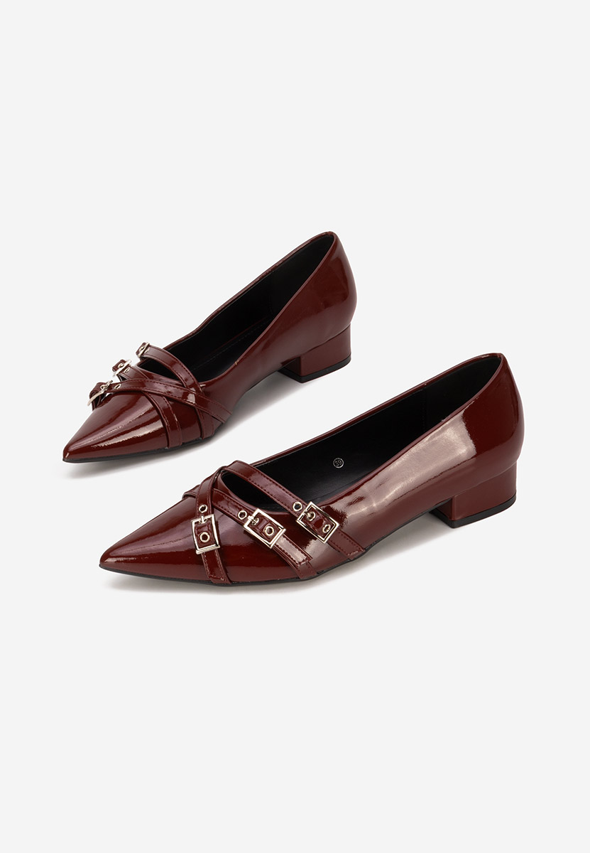 Chaussures à petit talon bordeaux Otisia