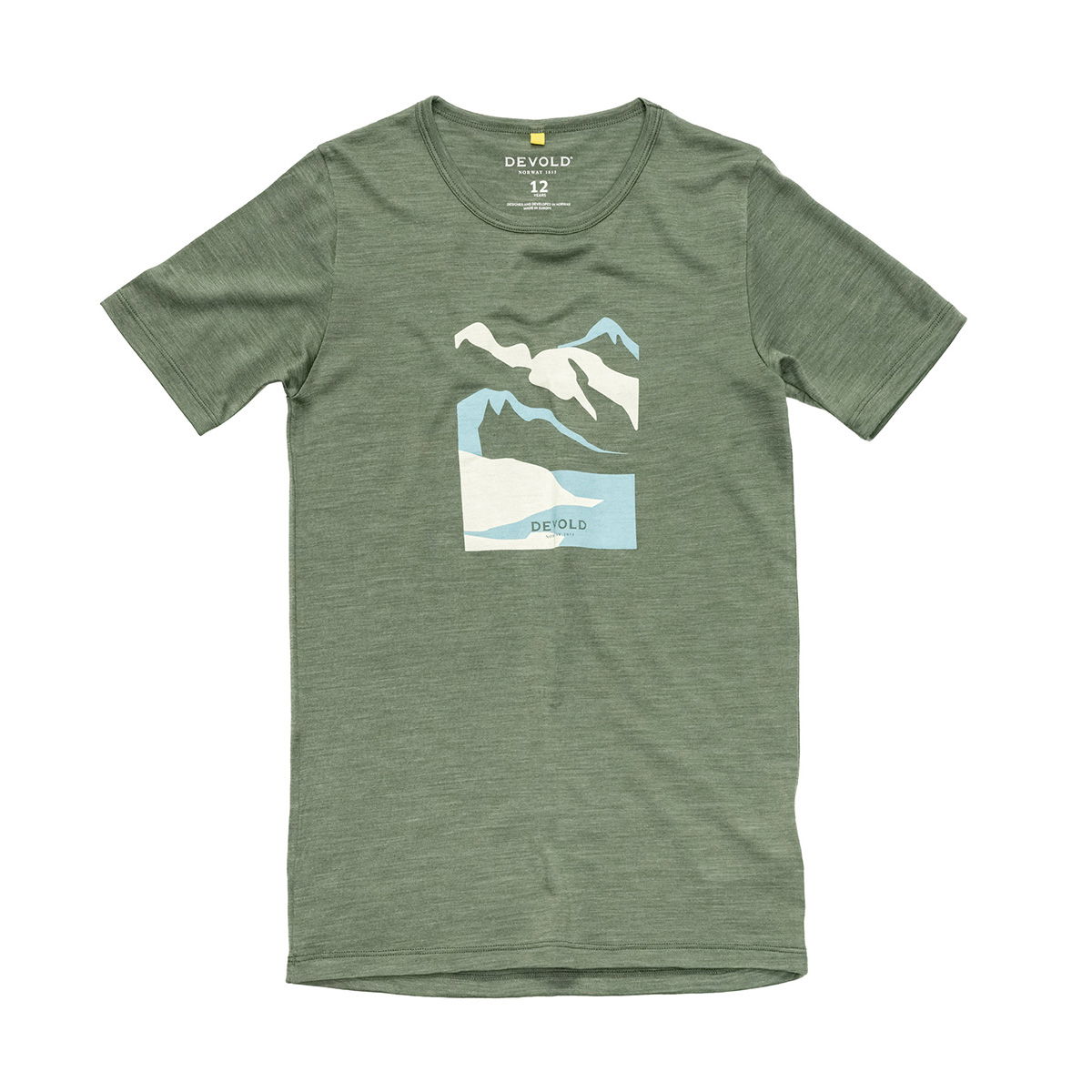 Devold Molnes Merino 150 T-shirt, junior (Forest)