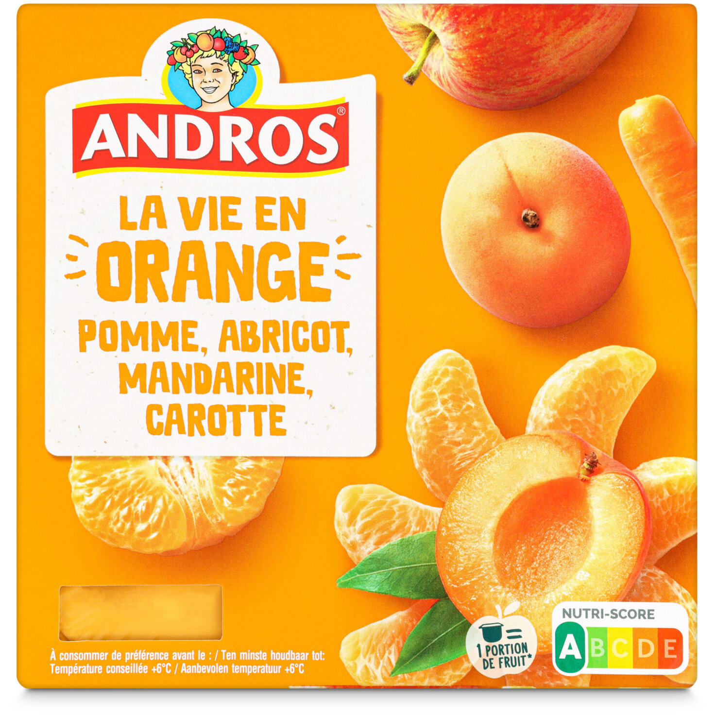 Andros La vie en couleur Orange 4x100g