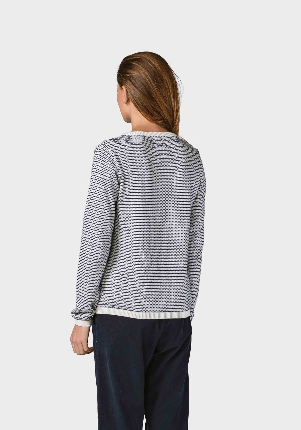 Klitmøller Collective Strickpullover Silje Cream/Navy