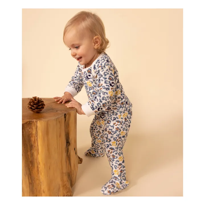 Petit Bateau Pyjama en Bouclette Eponge | Ecru