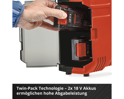 Einhell Power X-Change TE-AC 2x18V 36/8 Li OF Set accu koffercompressor, zonder accu en lader
