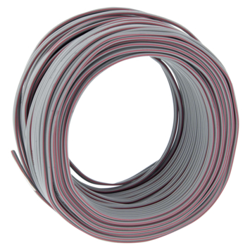 Q-Link luidsprekersnoer 2x0.25mm 25 meter grijs