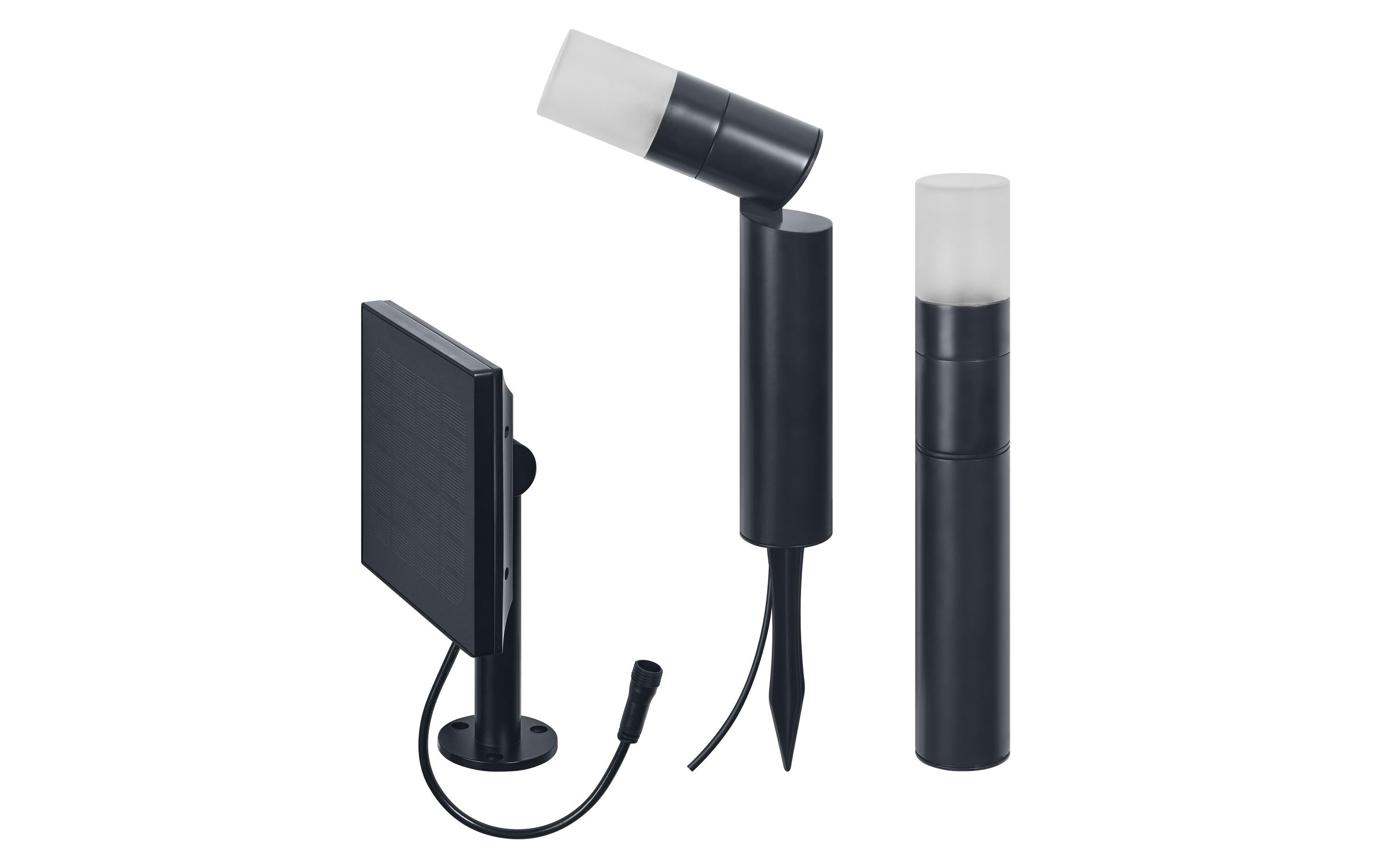 Strahler Smart+ Solar, Spot & Bollard, BT, SchwarzOutdoor Smart Solar Spot & Wegeleuchte