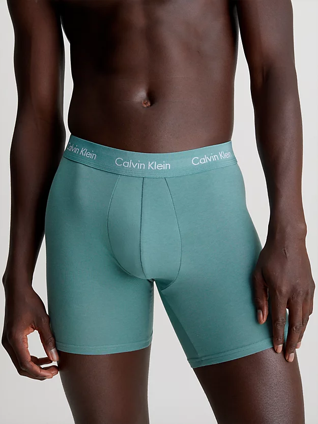 Pacote com 3 Cuecas Boxer Longas - Algodão Elástico