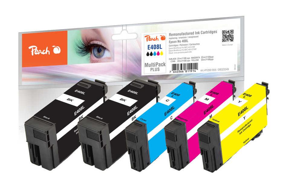Tinte Epson No. 408L MP Plus BK/C/M/Y<br>Druckerpatrone: Schwarz, Cyan, Magenta und Gelb