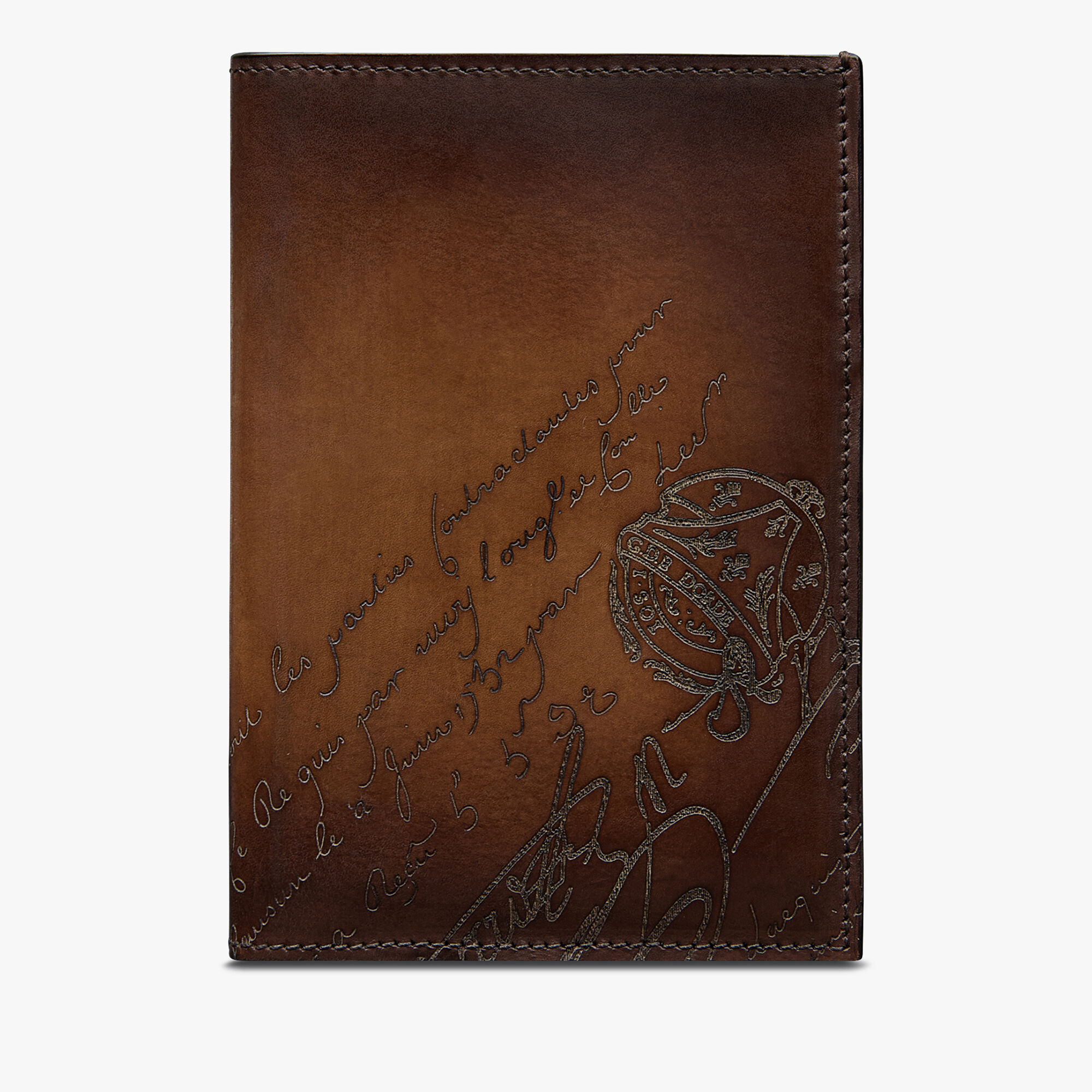 Porte-Passeport Escale En Cuir Scritto Swipe