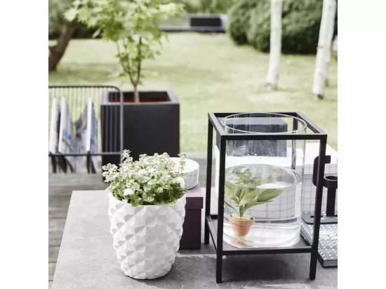 Jardinière Urban Smooth Carré 30 x 30 x 30 cm Noir KBL902