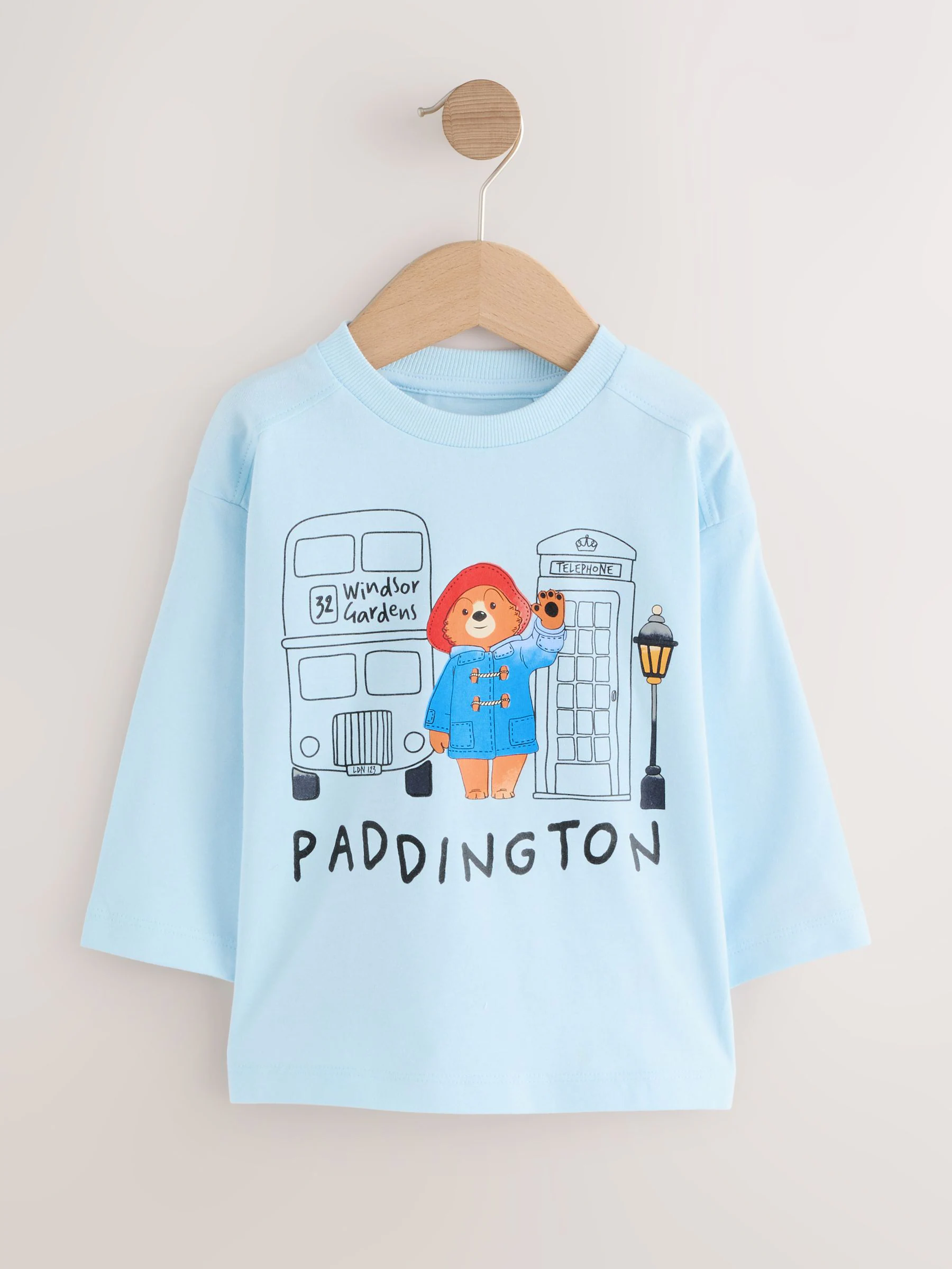 Blauw - Paddington T-shirt met lange mouwen (12mnd -8jr)