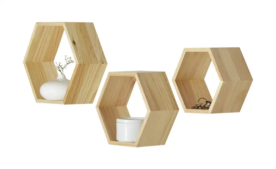 Wandregal 3er-Set